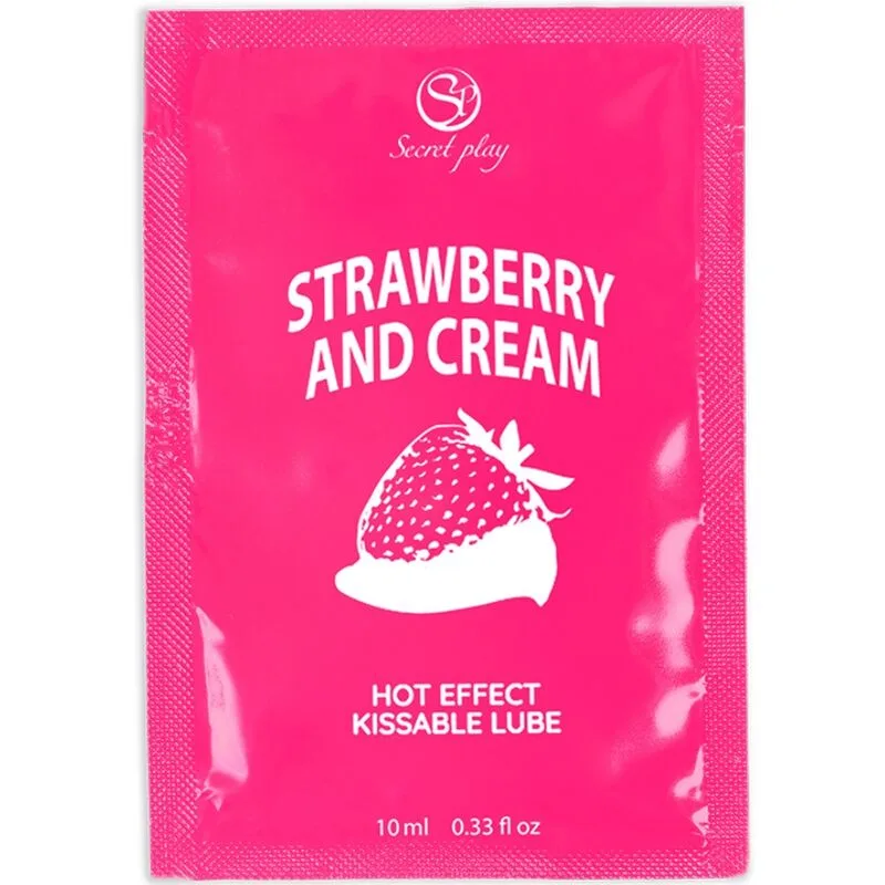 Secretplay - Lubrificante Dose Única Morangos e Creme 10 ml