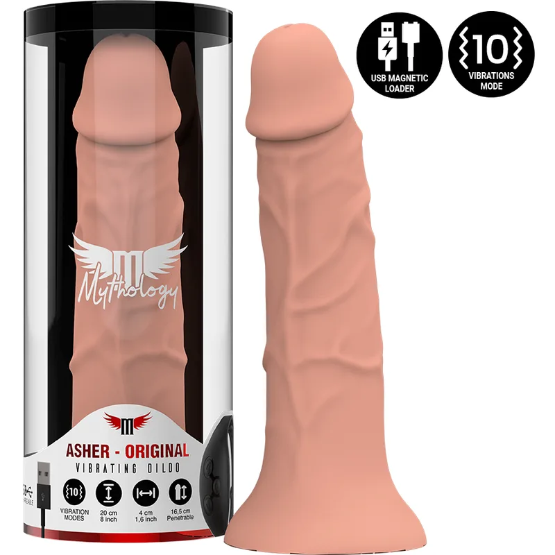 Mythology - Asher Original Dildo M - Vibrator Compatible with Watchme Wireless Technology