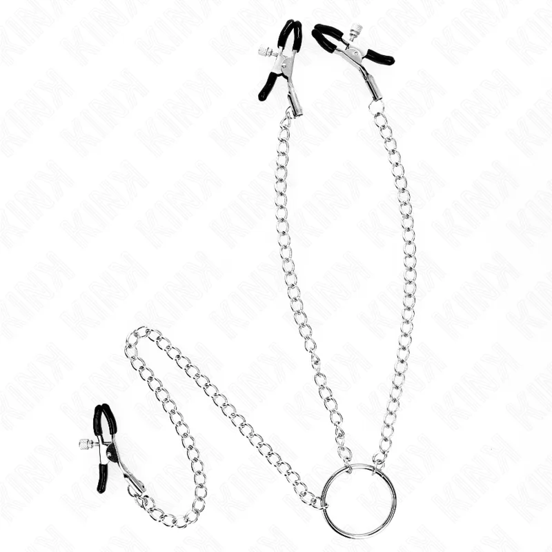 Kink - Triple Nipple and Clit Clamps with Chain Model 0
