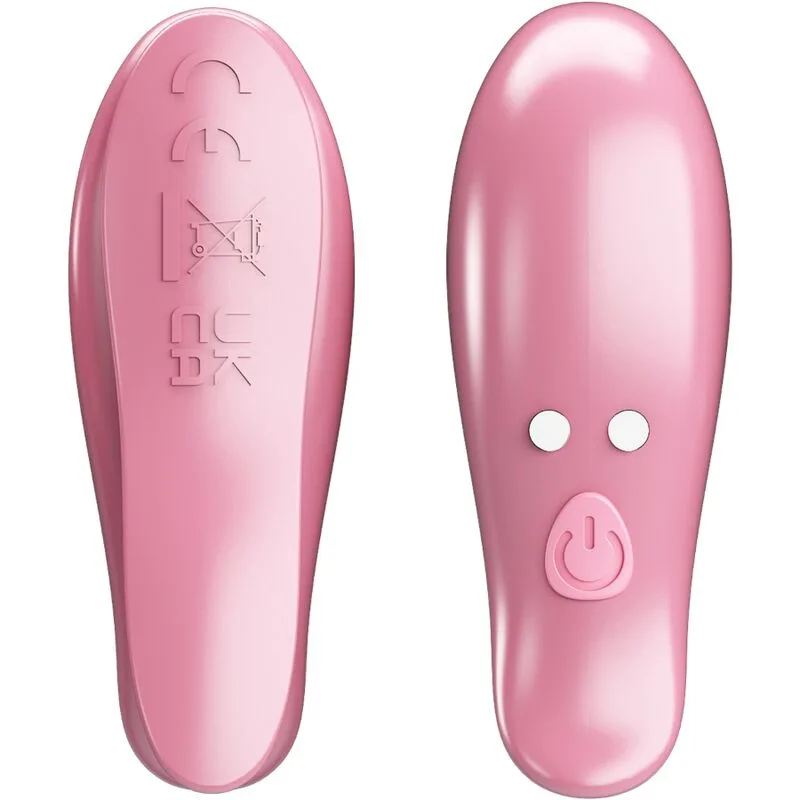 Pretty Love - Cailey Nipple Clamps 10 Vibrations Remote Control Pink