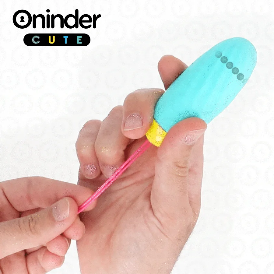 Oninder Cute - Love Pleasure Vibrating Egg - Rotating Silicone Gems - Free Global App