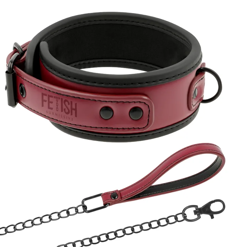 Fetish Submissive Dark Room - Neoprene Lining Chain Necklace