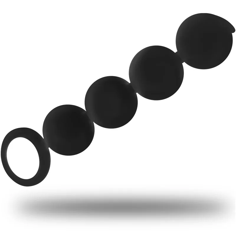 Black&Silver - Lennon Anal Rosary 4 Silicone Spheres 15 cm