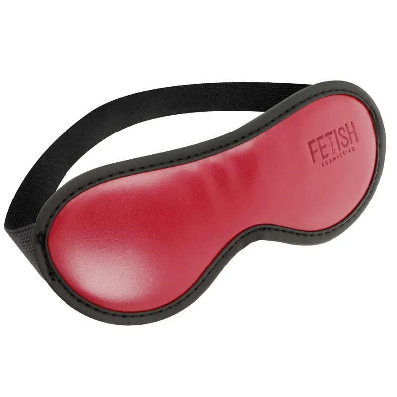 Fetish Submissive Dark Room - Vegan Leather Mask with Neoprene Lining