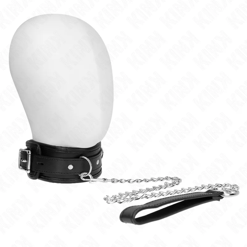 Kink - Basic Model Collar with Leash 65 cm Model 1 53 X 6 cm