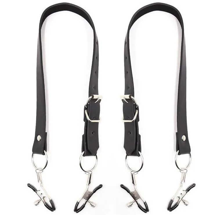 Ohmama Fetish - Clitoris Clamps with Leg Straps