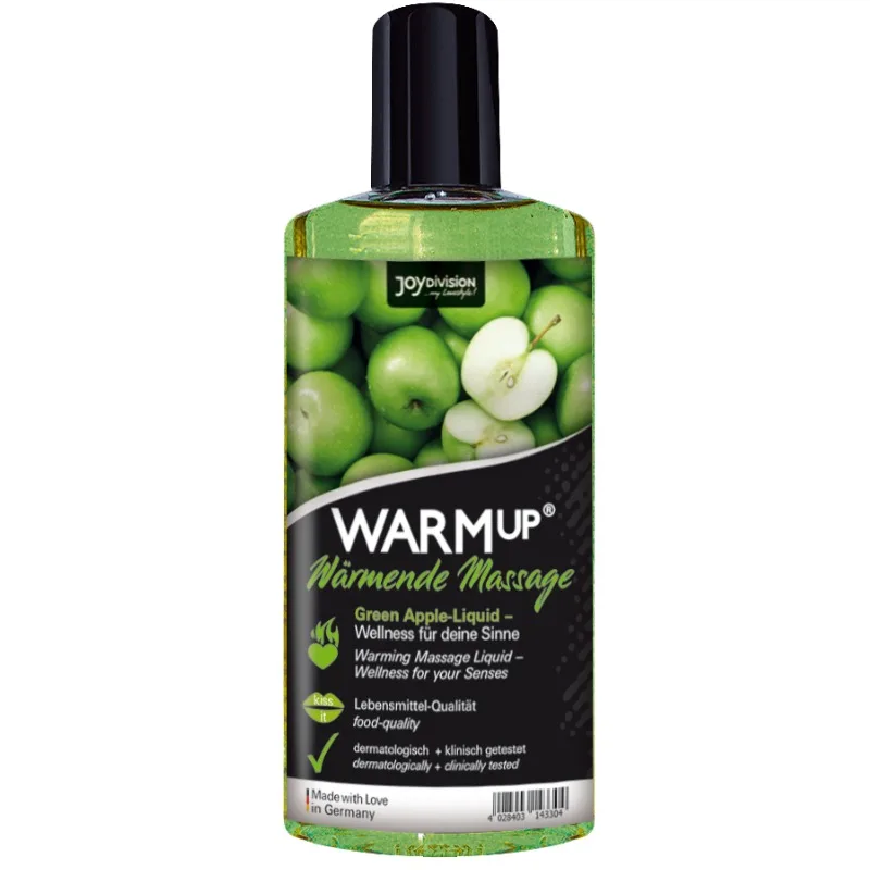 Joydivision Warmup - Green Apple Massage Oil - 150 ml