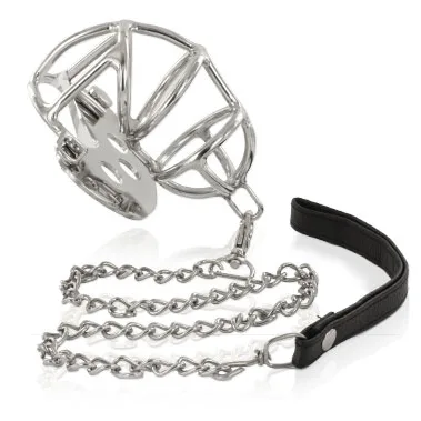 Metal Hard - Metal Chastity Ring with Strap