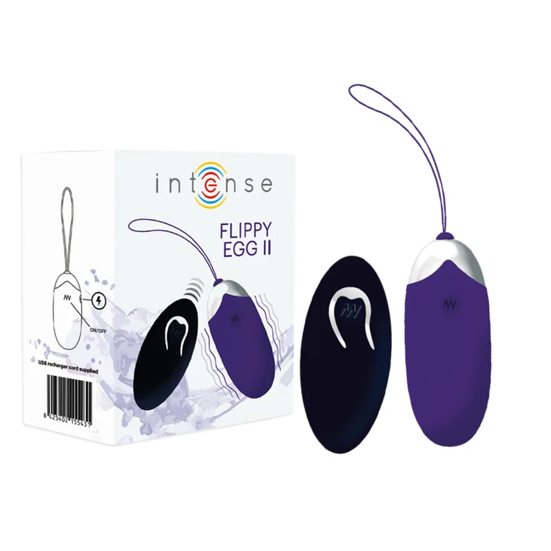 Intense - Flippy Ii Vibrating Egg with Remote Control Purple