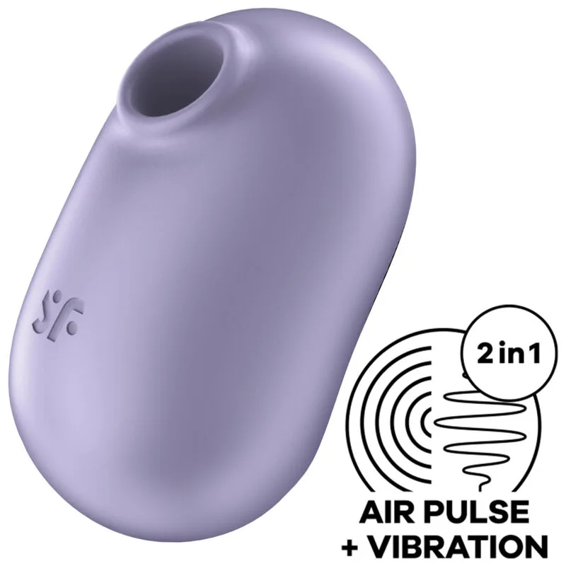 Satisfyer - Pro to Go 2 Double Air Pulse Stimulator & Vibrator Violet