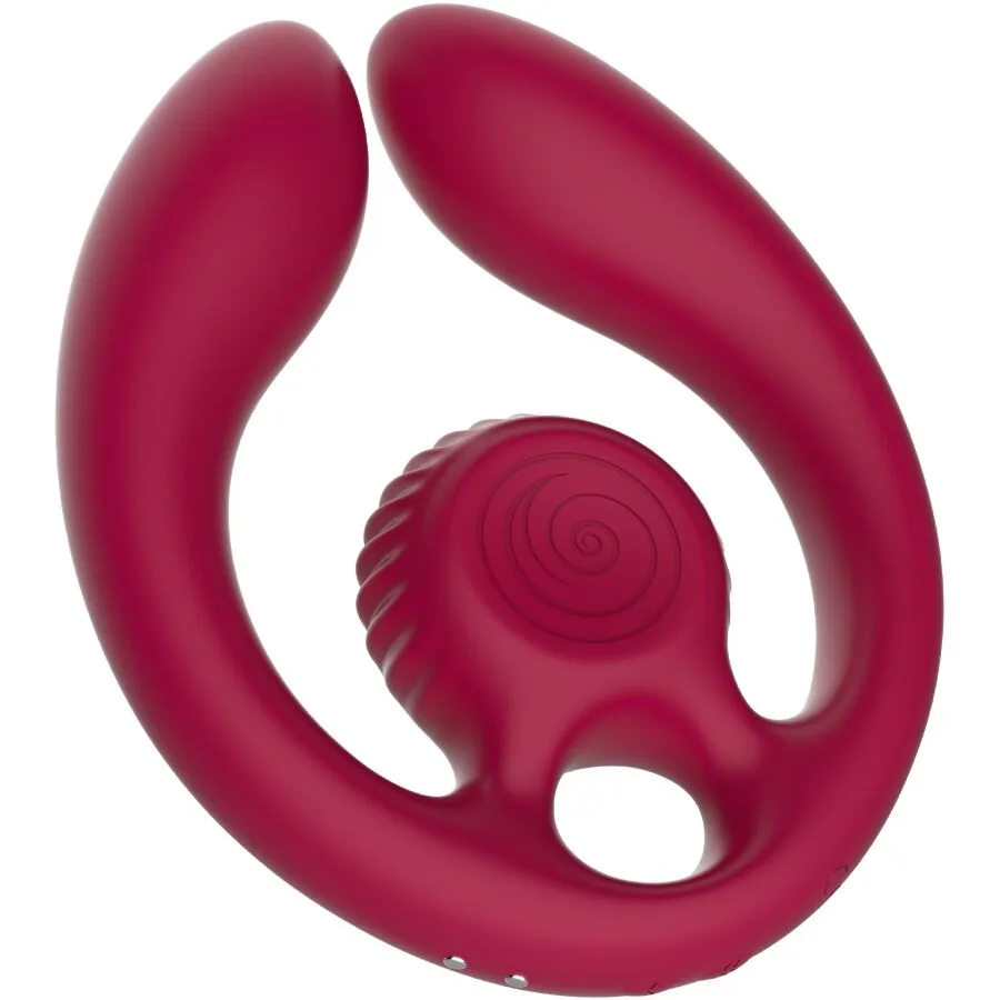 Snail Vibe - Gizi Duo Couples Stimulator Remote Control Burgundy