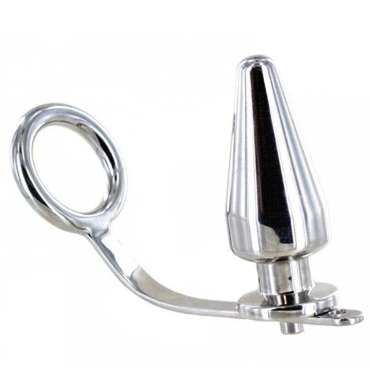 Metal Hard - Steel Ring with Anal Plug 45 X 45mm