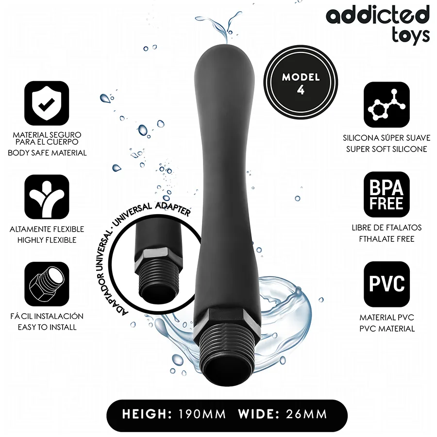 Addicted Toys - Anal Cleaner with Universal Adapter Model 4