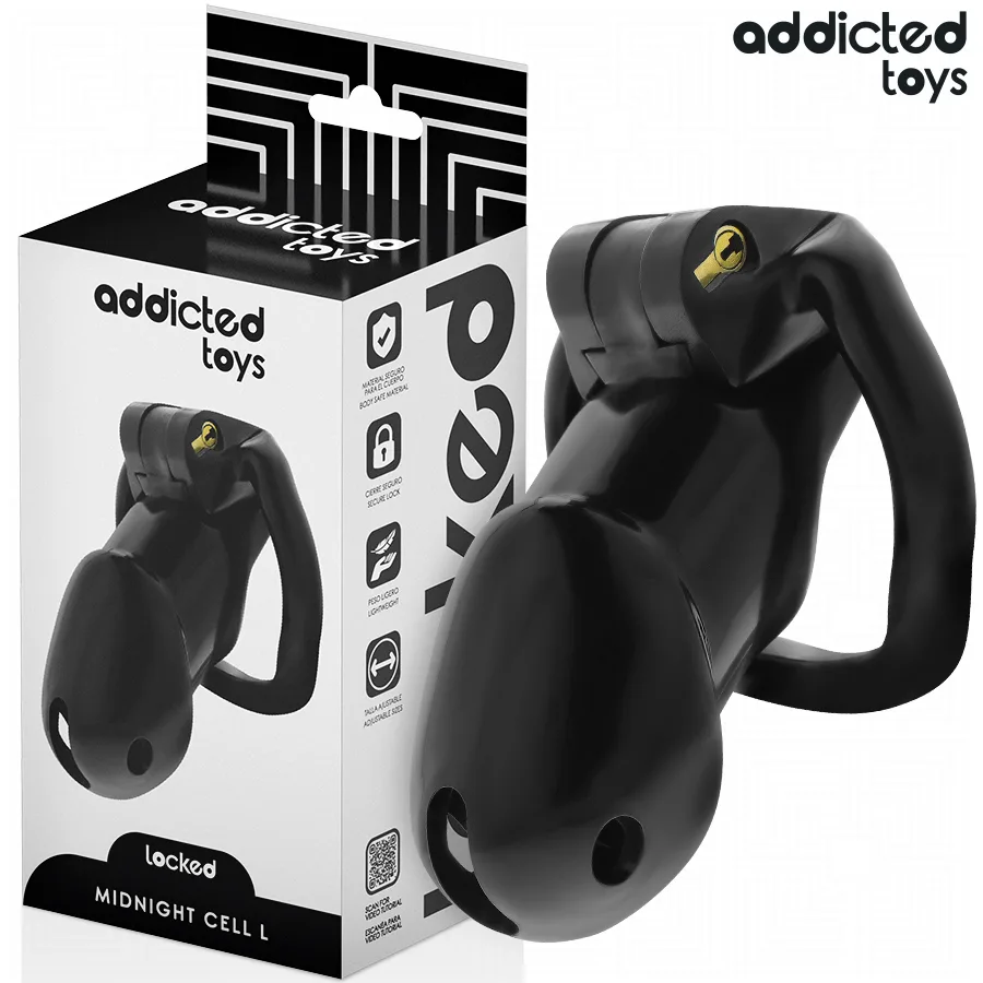 Addicted Toys Locked - Mindnight Cell Penis Cage Size L